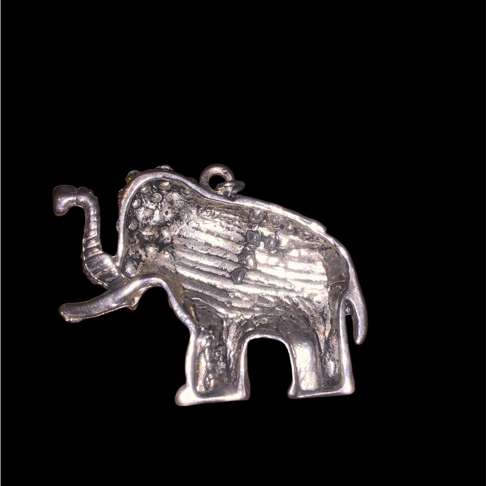 Source Unknown Multicolor Gem Elephant Charm - image 4